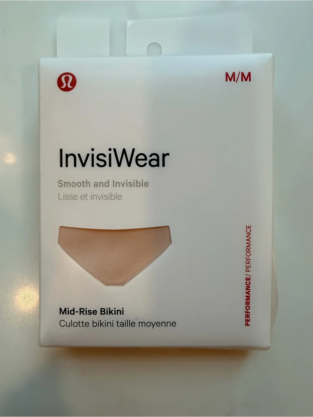 lululemon InvisiWear Seamless Bikini Brief in Misty Shell